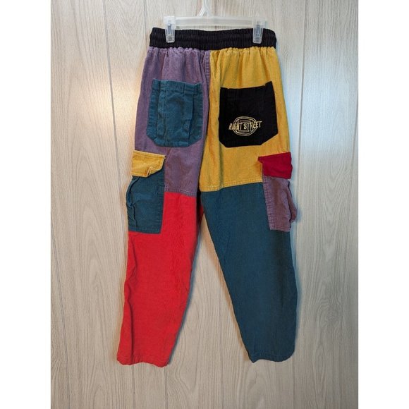 COURSEMYS AELFRIC EDEN Corduroy Patchwork Color Block Cargo Pants M 25” Waist - Picture 6 of 12